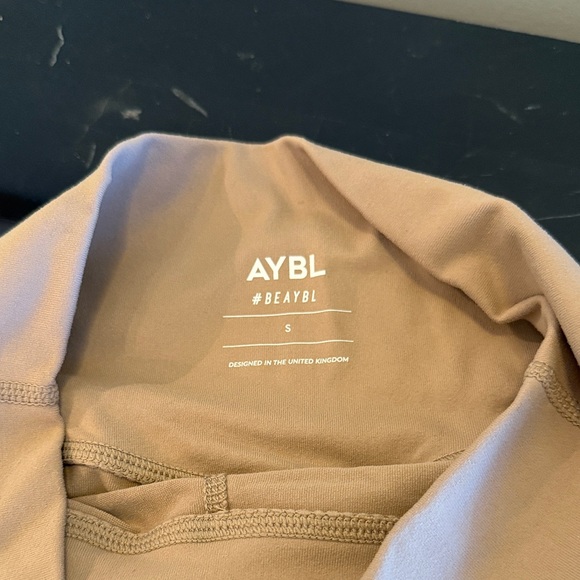 AYBL Tan High-Rise Shorts - Picture 2 of 3